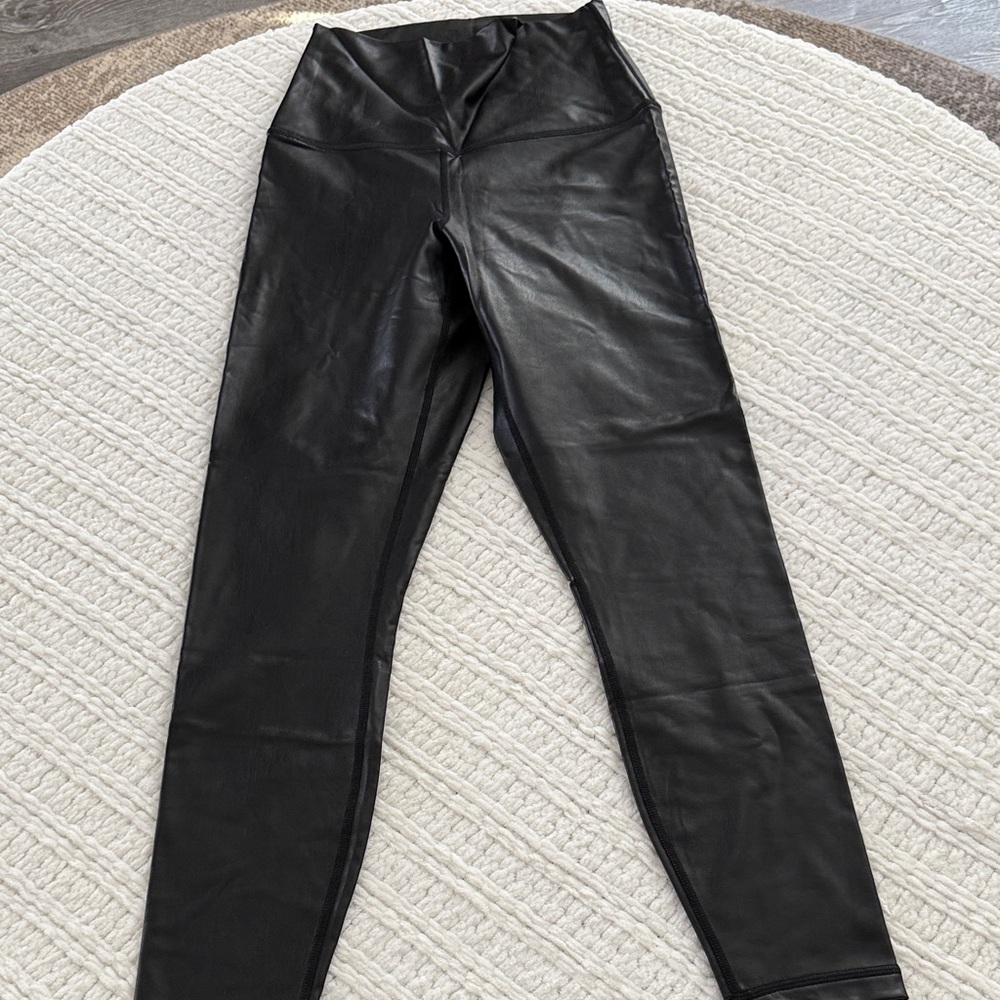 Black Faux Leather Leggings